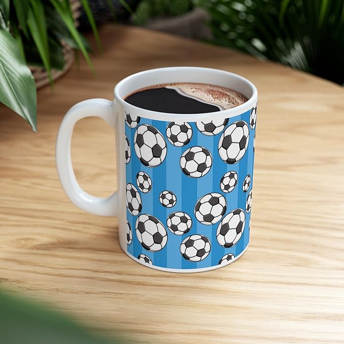 11 OZ Novelty Coffee Mugs - Christmas Gift (Soccer Theme)