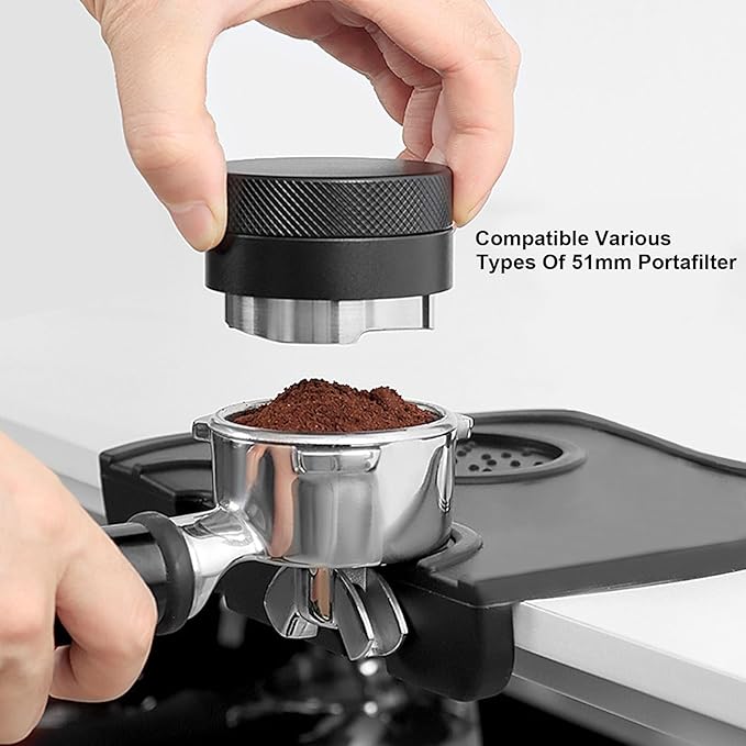 51mm Espresso Accessories,Wdt Tool espresso,Dosing Funnel And Coffee Puck Screen,Coffee Distributor,barista kit,0.4mm Stainless Steel 12pin Espresso Stirrer,With Additional 12 Replacement needles.