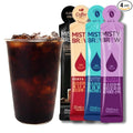 Cold Brew Coffee Concentrate liquid, Single Serve Coffee Sticks, MistyBrew, Imported from Korea, 4 flavors, Premium coffee (4 sticks, Mix)