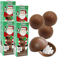 Fruidles Christmas Hot Chocolate Bombs, Drop, Dissolve, Drink Chocolaty Hallow Filled with Mini Marshmallows Birthday, Cocoa Bombs (Pack of 4), (12 Count)