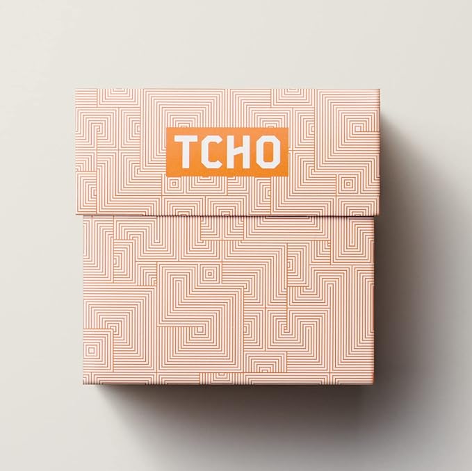 TCHO Dark Chocolate Gift Box - Organic Dark Chocolate Bars - Vegan, Paleo-Friendly, Gluten-Free, Soy-Free, Handcrafted Pure Cacao - Perfect for Gifting - 6 Bars