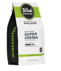 Wink Coffee Super Crema Espresso - 100% Arabica Whole Bean Coffee - Large 2.2 Pound Bag - Colombian Single Origin - Rich, Smooth, Full Bodied and Complex, Sustainable Sourcing