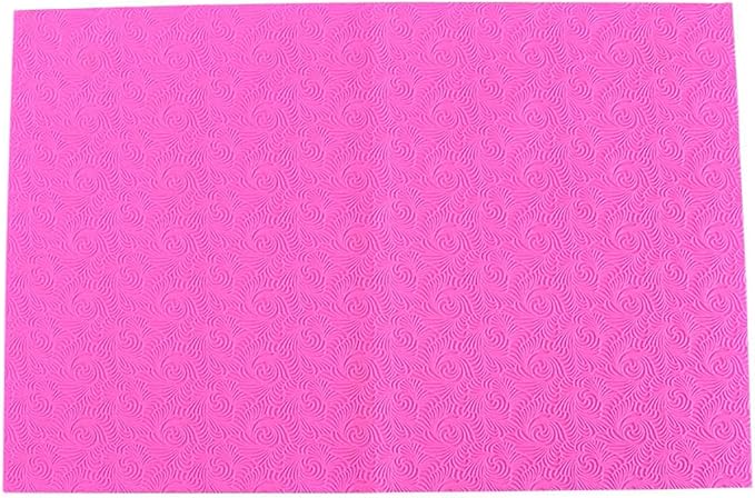 GROWTAIL Cake Fondant Impression Mat, Impression Lace Mold Fondant Cake Decorarting Tools-Spring Bloom/Spiricle/Crocodile Alligator Pattern (Spiricle Pattern)