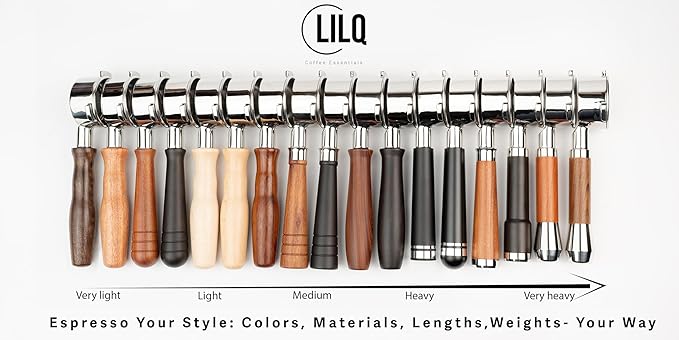 LILQ 58mm Bottomless Naked 2 Ears Portafilter Compatible with Gaggia Machines– Includes 18–20g Basket (WalnutFusionV4, 58mm For Gaggia)