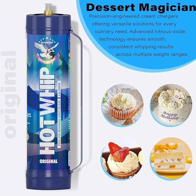 Whipped Cream Charger 4x3000g 4.5L Cream Cylinder