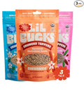 Lil Bucks Sprouted Regeneratively Grown Buckwheat Seeds– Paleo Cereal, Gluten-Free Granola, High in Protein, Low Sugar, Organic Superseed Crunch (Variety of Cacao, Cinnamon, Original, 3 Pack)