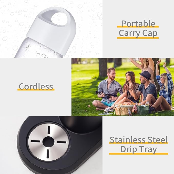 Sparkling Water Machine Soda Maker Beverage Drink Dispenser for Home, Soda Streaming Maker with BPA Free Bottles(2x1L), Seltzer Fizzy Maker Compatible with Screw-in 60L CO2 (NOT Included), Black