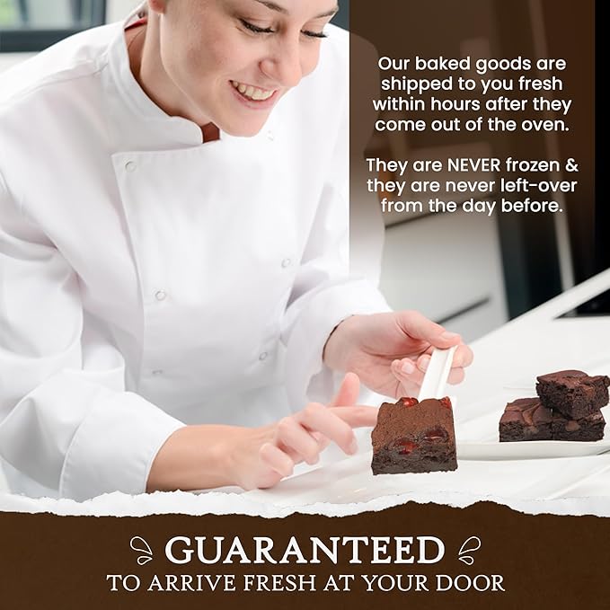 Ruth’s Chocolate Chunk Cake Style Brownies 1 Dozen – Gourmet Baked Treats | Delicious Gift with The Finest Ingredients | Guaranteed to Arrive Fresh