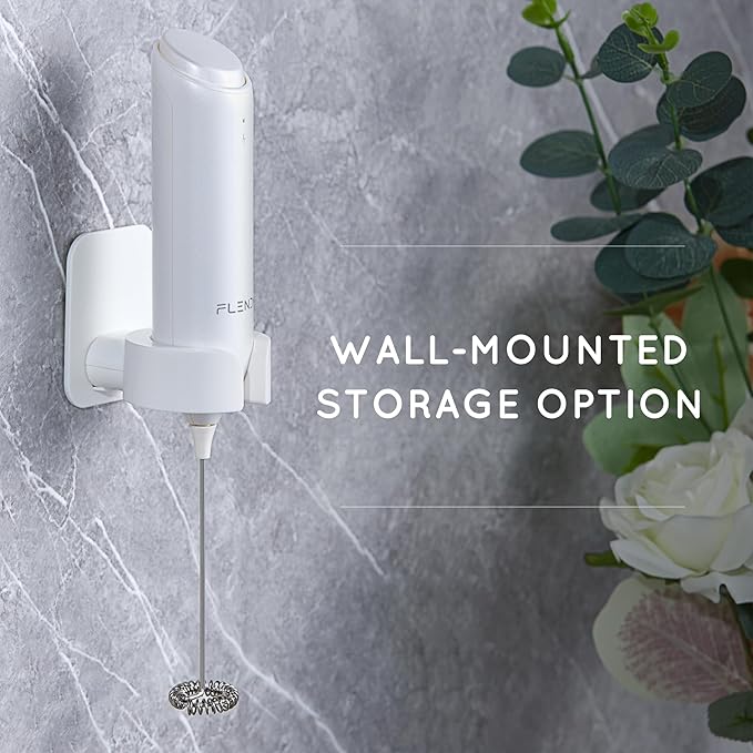 Rechargeable Milk Frother Handheld, Coffee Frother Handheld with USB-C Charging Stand, Electric Drink Mixer Handheld, Mini Electric Whisk Frother for Coffee, Matcha, etc