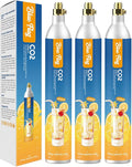 Blue Flag 60L Co2 Carbonator Compatible with Sodastream Appliances (Excluding Art, Terra Seltzer Maker), 14.5oz, Set of 3