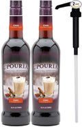 Upouria Chai Syrup Flavoring, 100% Vegan, Gluten-Free, Kosher, 750ml bottle (Pack of 2) with 1 Syrup Pump