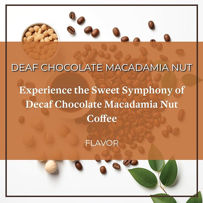 San Diego Coffee Chocolate Macadamia Nut DECAF, Medium Roast, Whole Bean Coffee, 16-Ounce Bag Café en grano tostado descafeinado