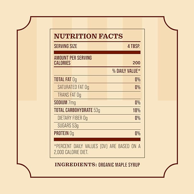 Frost Ridge Maple Farm, Organic Maple Syrup, Grade A, Half Gallon (64 FL Oz), Dark Robust (formerly Grade B)