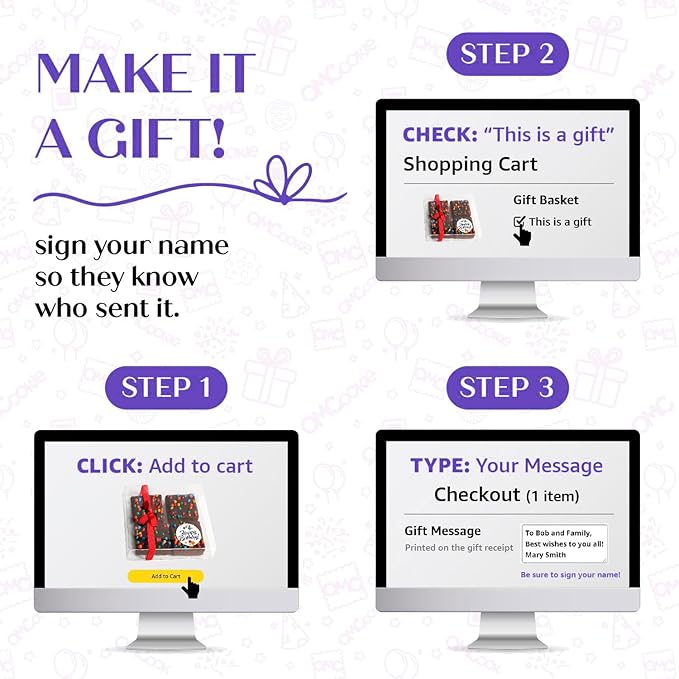 Happy Birthday To You 4 Pack Individually Wrapped Brownies