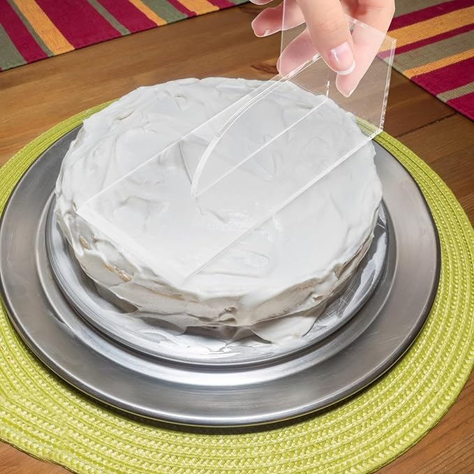 jojofuny Transparent Acrylic Cake Scraper Smoother, Baking Tool for Cake Decoration, Fondant Smoother, Bakery Supplies, Frosting Tools, 8.66 X 3.93 X 3.14 Inch