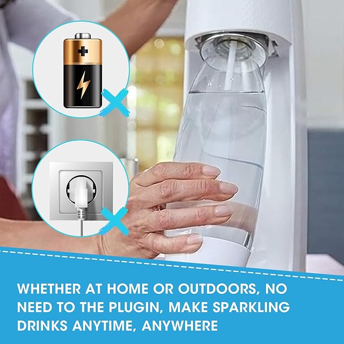 PA SONG 60L Co2 Carbonator Compatible with Sodastream Appliances [NOT FOR ART & TERRA],14.5oz, Set of 3