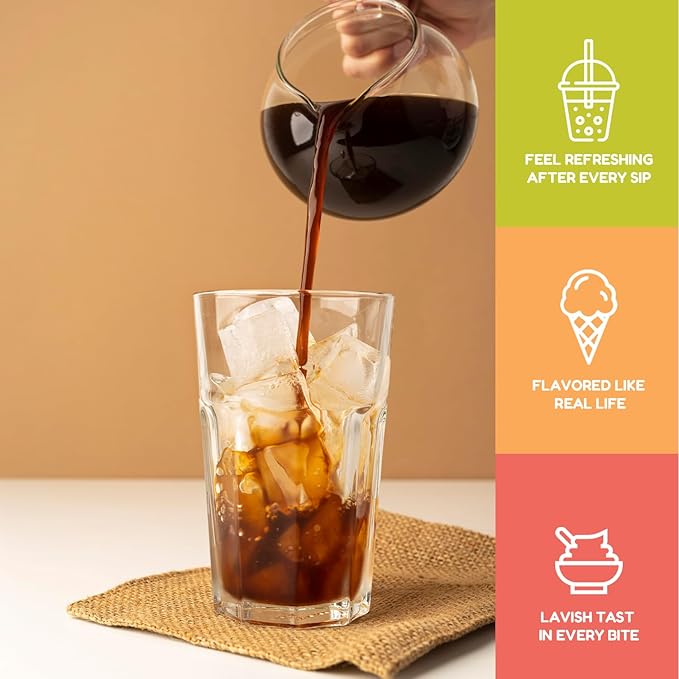 Fanale Premium Flavoring Concentrated Syrup for Bubble Tea | Tiger Style Brown Sugar Syrup | for Boba Tea, Smoothies, Slushes, Desserts | SRP241