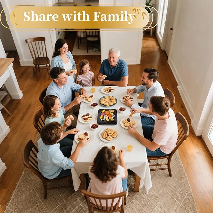 SUNGIVEN Mid-Autumn Festival Mooncake Gift Box - Traditional Culture Collection, 8 Unique Flavors, Mystery Box with Tea, Souvenirs & Elegant Keepsake Packaging – Perfect for Gifting, Huijia 回家月饼，21.16oz