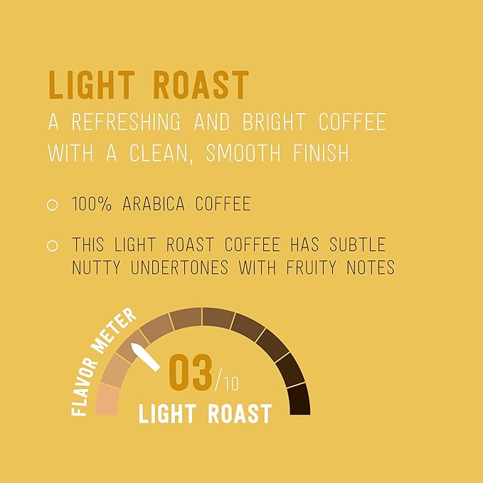 Happy Belly Light Roast Coffee, Single Serve Cups, 100 Count