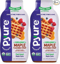 Pyure Organic Maple Flavored Syrup, Zero Sugar, 2 Net Carb, Gluten-Free, Plant-Based Maple Syrup for Vegan Keto Friendly Food, 14 Oz (Pack of 2)