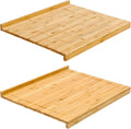 Vesici Reversible Pastry Board with Lip for Rolling Dough Large Wooden Cutting Chopping Kneading Board with Engraved Measurements for Counter Table Top Kitchen(Wood,24 x 22.8 x 1.5 Inch)