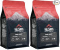 Volcanica Coffee, Dark Roast Coffee, Ground, Fresh Roasted, 16-ounce (Pack of 2)
