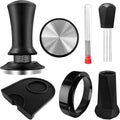 Espresso Tamper, Coffee Tamper with Espresso Distribution Tool, Espresso Tamper Mat, Espresso Dosing Funnel, Espresso Accessories, Wdt Tool Espresso, 51mm Espresso Tamper for Espresso Coffee Machine