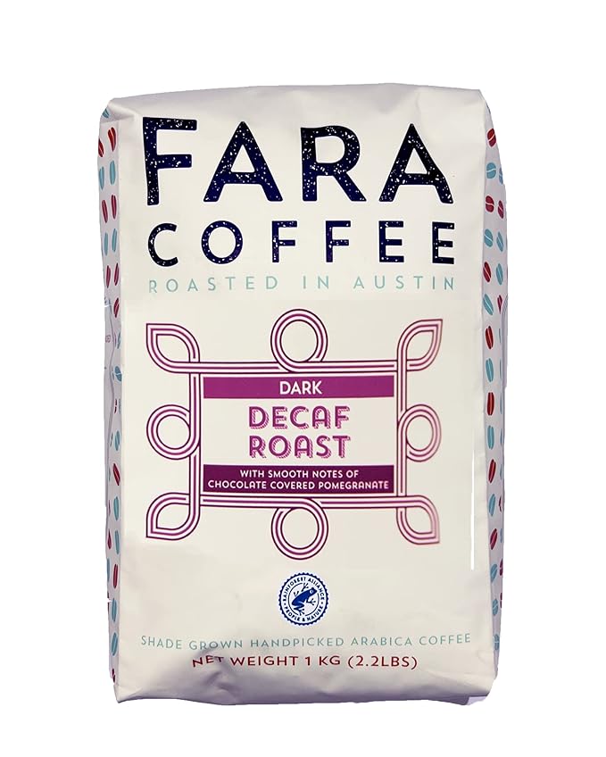 Fara Coffee, Whole Bean (Decaf (Medium/Dark), 2.2 Lb)