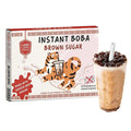 Instant Brown Sugar Boba, 70% Fewer Calories, Made with Konjac and Tapioca, Brown Sugar Boba Pearls for Boba tea, Shakes and Dessert, Plant-Based 6 Ready-to-Eat Pouches (240g)
