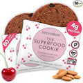 Love + Chew Superfood Soft Baked MINI Cookies, Cherry Almond Flavor, Plant Based Cookie Made With Chia Seeds, Almonds & Cherries for Kids and Adults, Vegan Snacks, Gluten Free, Paleo, Non GMO, 80 Pack