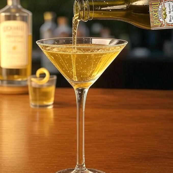 Boscoli Dirty Martini Olive Juice - 12.7 oz Bottle, Pack of 3, All Natural, Gluten-Free - Premium Cocktail Mixer for Martinis & Bloody Marys