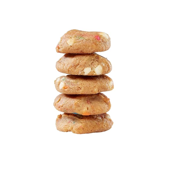 Rule Breaker Vegan & Gluten-Free Cookies | Birthday Cake Bites | Plant-Based, Dairy, Nut, Soy, Allergen Free, Kosher | Soft-Baked School Snacks for Kids and Adults (Pack of 12)