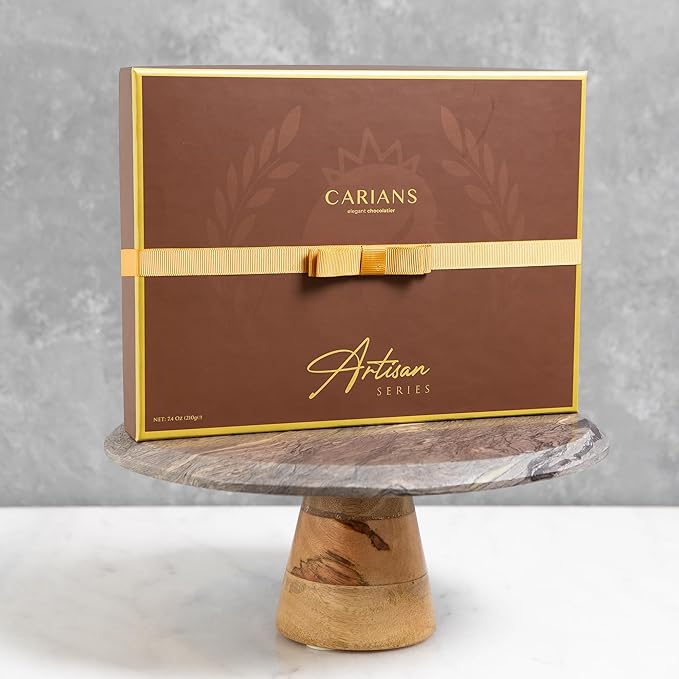 CARIANS Chocolate Gift Box, Assorted Luxury Premium Pralines Gourmet Chocolate Basket, Dark, Milk & Truffles, Box of Candy, Great for Gift Giving, Anniversary, Thanksgiving, Christmas