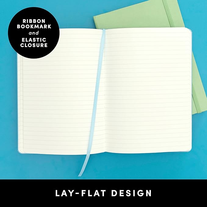 PAPERAGE Lined Journal Notebook, (Raspberry), 160 Pages, Medium 5.6 in x 8 in - 100 GSM Thick Paper – Hardcover Journaling Notebook for Work, School & Note Taking