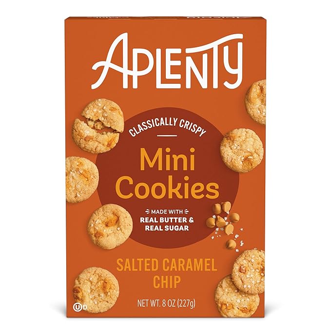 Aplenty, Salted Caramel Chip Mini Cookies, 8 oz