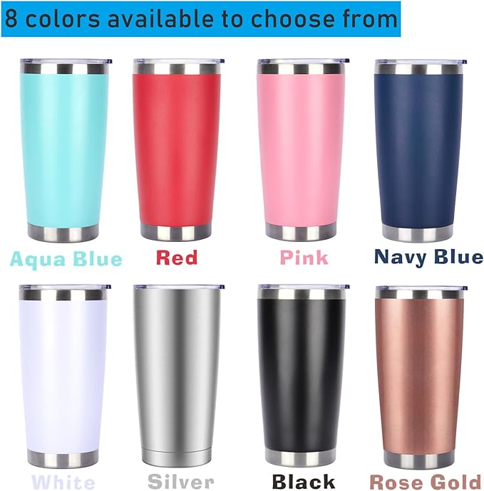 Pandance 20oz Stainless Steel Insulated Tumblers with Lid and Straw Bulk, Double Wall Vacuum Water Cups for Hot & Iced Coffee Drinks Travel Mug (Black, 12 pack)