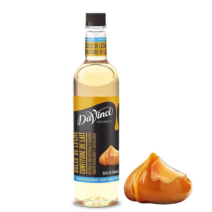 DaVinci Gourmet Sugar-Free Dulche De Leche Syrup, 25.4 Fluid Ounces (Pack of 1)
