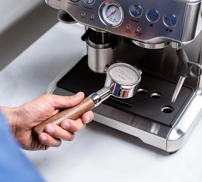 Crema Coffee Products 53.4mm Puck Screen for Barista Models | 1.7mm Thick 316L Steel Filter | Balanced Water Flow for Improved Extraction |Prevent Channeling & Reduce Maintenance|Durable,Easy to Clean