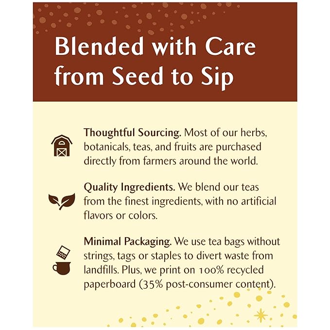 Celestial Seasonings Herbal Tea, Fireside Vanilla Spice, Caffeine Free, 20 Tea Bags (Pack of 6)