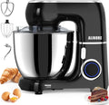 Stand Mixer, 6.5QT 660W 10-Speed Tilt-Head Electric Kitchen Stand Mixer, Food Mixer with Dishwasher-Safe Dough Hook, Egg Whisk, Flat Beater for Baking, Cake and Most Home Cooks (Black)