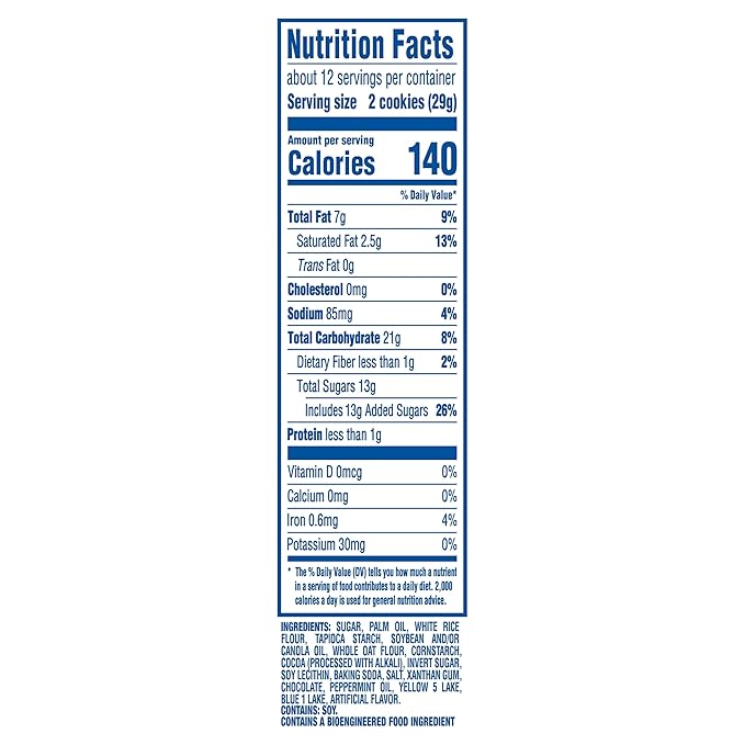 OREO Gluten Free Mint Creme Chocolate Sandwich Cookies, Gluten Free Cookies, 12 - 12.47 oz Packs