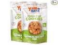 Yumbana Gluten Free Oatmeal Walnut Chip Cookies - Soy Free Cookies - No Artificial Flavors or Preservatives - Great for Snacks and Parties - 2 Pack