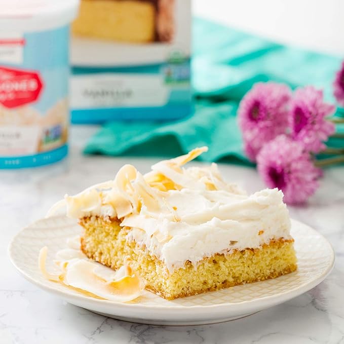 Miss Jones Baking Organic Yellow Cake and Cupcake Mix, Non-GMO, Vegan-Friendly, Moist and Fluffy: Vanilla (Pack of 2)