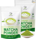 Soeos Organic Matcha Powder, Matcha Green Tea Powder, 2 oz (2 Pack), Total 4 oz, Antioxidant-Rich Japanese Matcha for Lattes, Smoothies and Baking, Recyclable Bags
