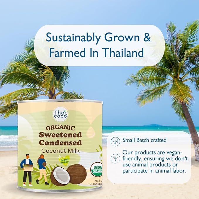 Thai Coco - Organic Sweetened Condensed Coconut Milk Dairy Free - 11.3 oz. 6 Pk