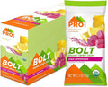 PROBAR - Bolt Organic Energy Chews, Pink Lemonade, Non-GMO, Gluten-Free, USDA Certified Organic, Healthy, Natural Energy, Fast Fuel Gummies with Vitamins B & C (12 Count)