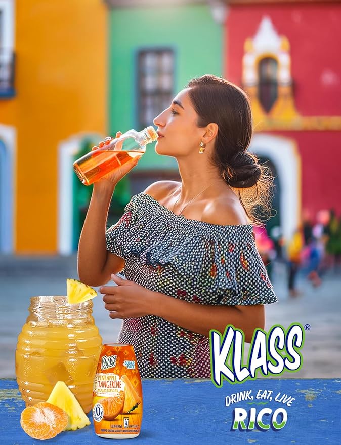 Klass Aguas Frescas Water Enhancers Variety Pack 1.62 ounces (Pack of 4, Makes 24 servings each))