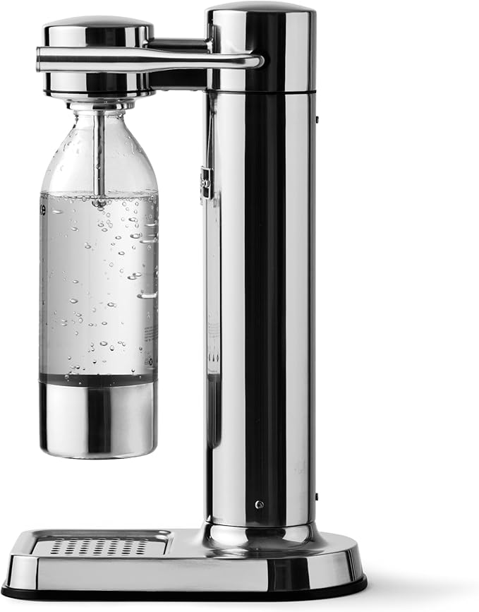 aarke - Carbonator III Premium Carbonator-Sparkling & Seltzer Water Maker-Soda Maker with PET Bottle (Stainless Steel)