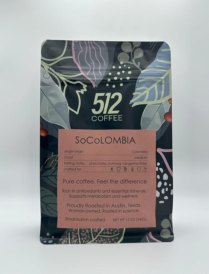 512 Coffee – Specialty Premium Colombia Whole Bean, Medium Roast – SoColombia – Freshly Hand-Roasted, Arabica, Small Batch, Single Origin
