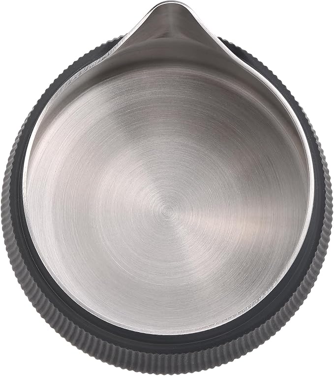 Normcore Handleless Milk Frothing Jug, Milk Pitcher 20.3 oz, Milk Frother Steamer Cup Stainless Steel Espresso Cup, Sharp Spout, Silver, 600 ml